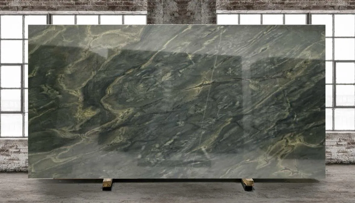 Galaxy Green Granite Slab in Long Beach