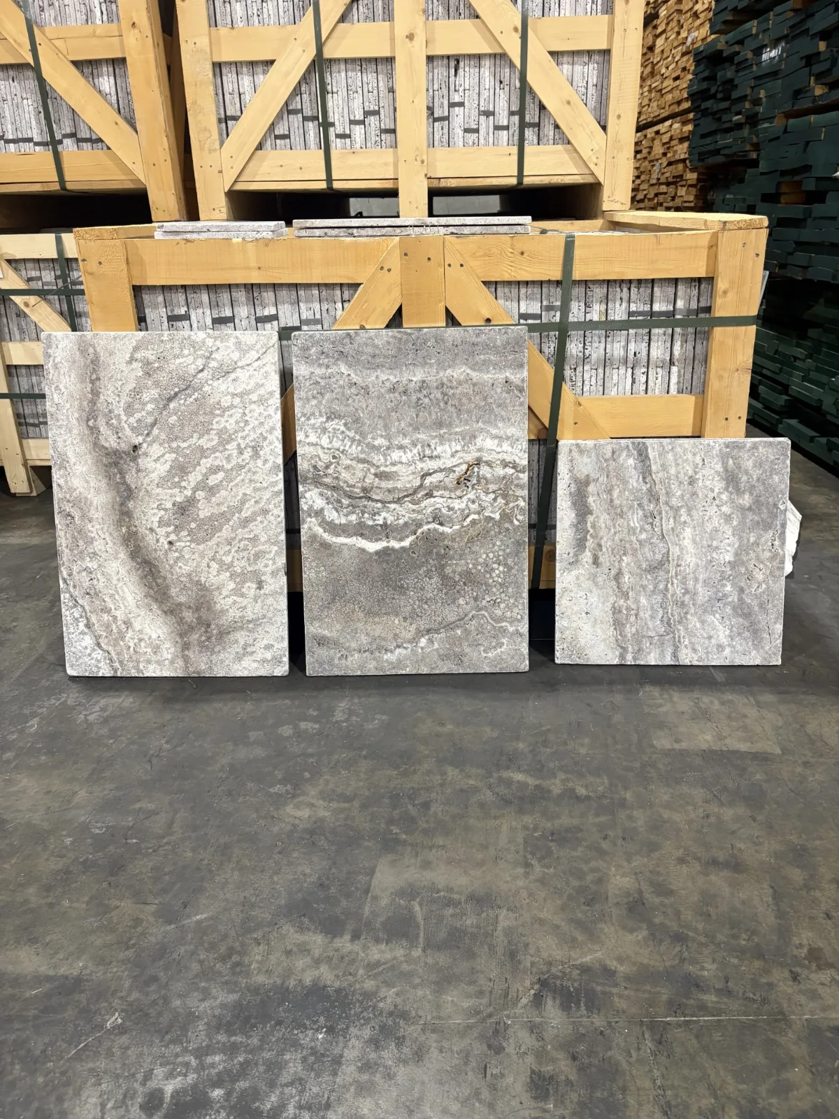 Silver Travertine Tile Travertine Slab Photo 2