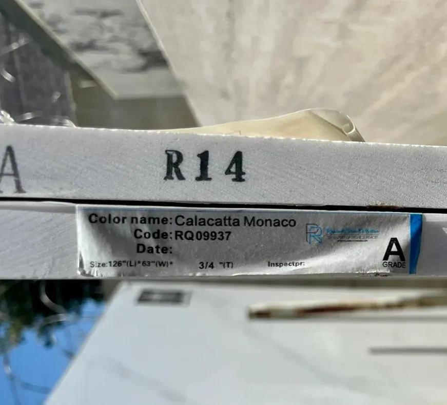 Calacatta Monaco Quartz Slab Photo 2