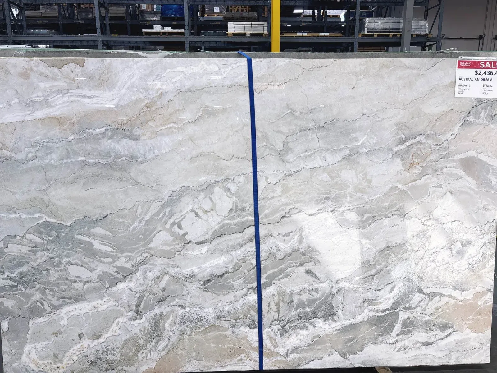 Australian Dream Dolomite Slab in Sylmar, Los Angeles