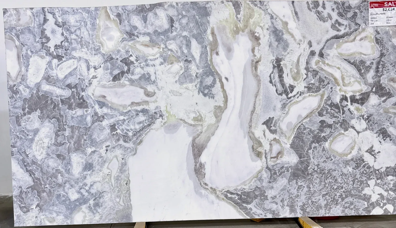 Dover White 40% Off Marble Slab in Sylmar, Los Angeles
