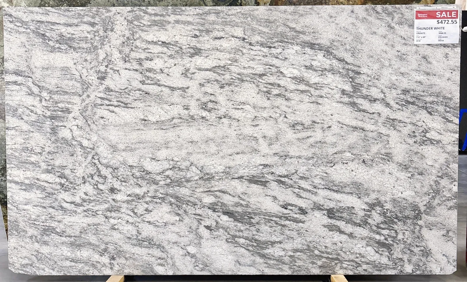 Thunder White Granite Slab in Sylmar, Los Angeles
