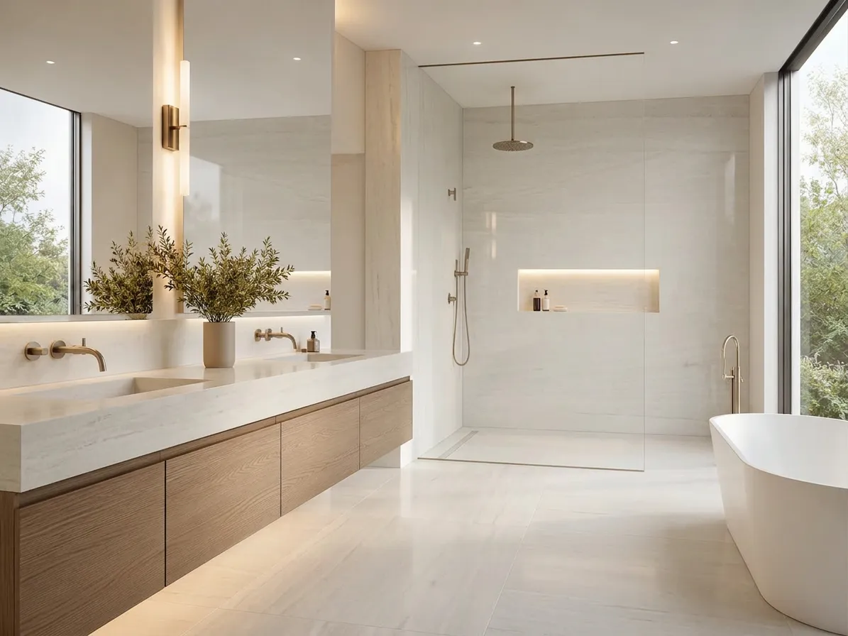 Zeus Quartzite — Bathroom Inspiration
