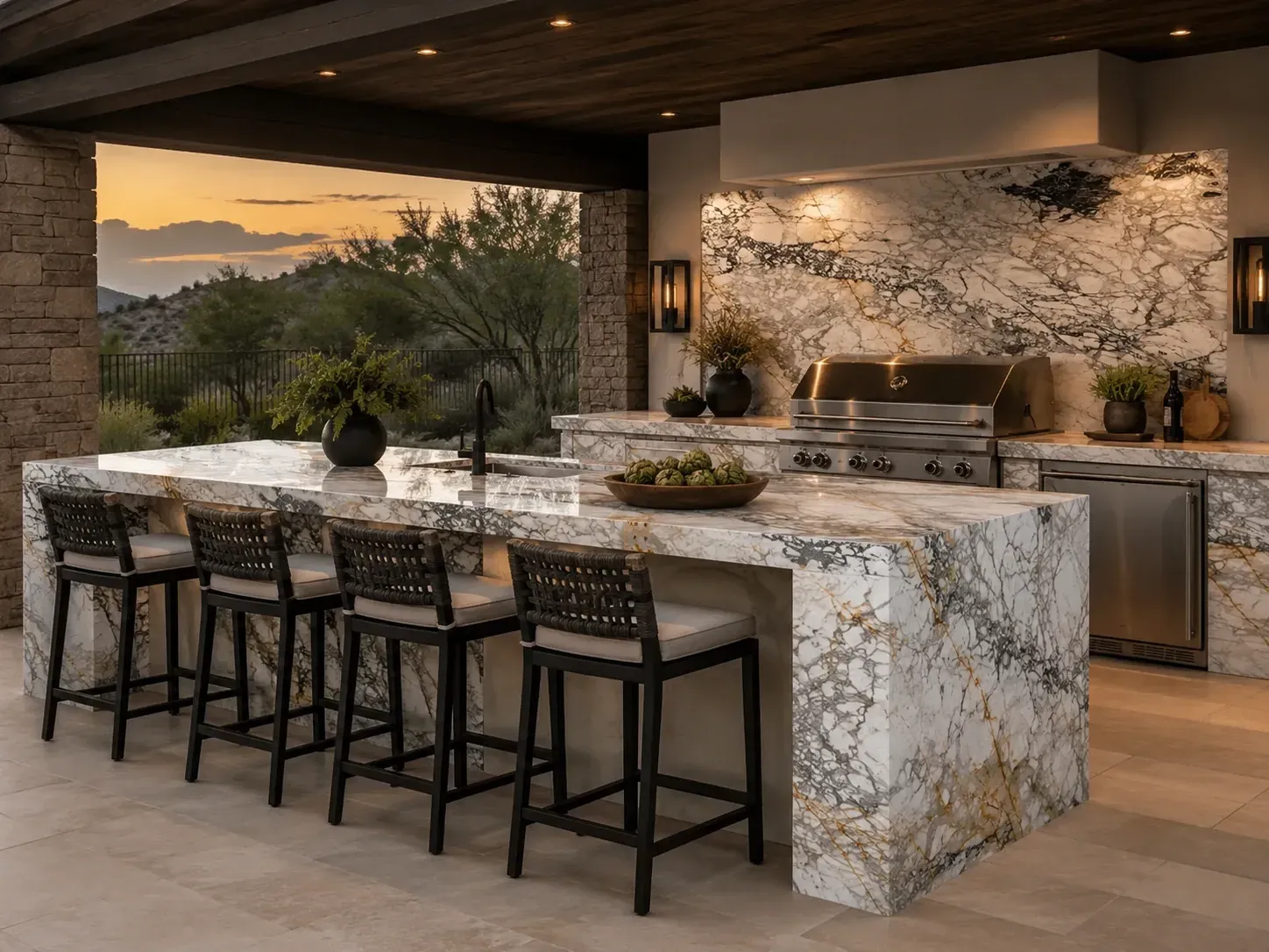 Calacatta Paonazzo Marble — Outdoor Inspiration