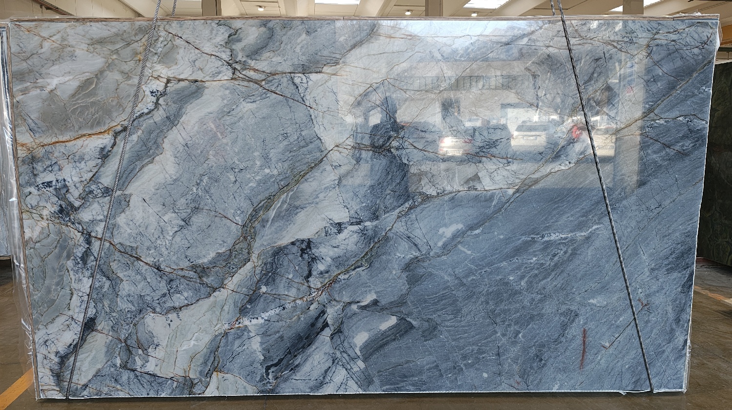 Ijen Blue Quartzite Slab in Los Angeles