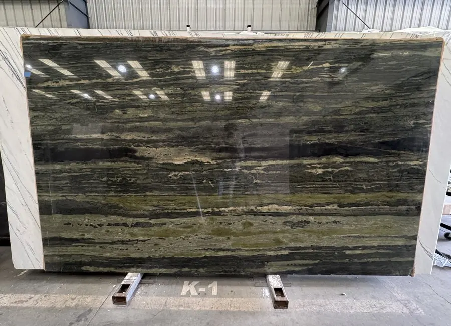 Bamboo Green Marble Slab in North Hollywood, Los Angeles